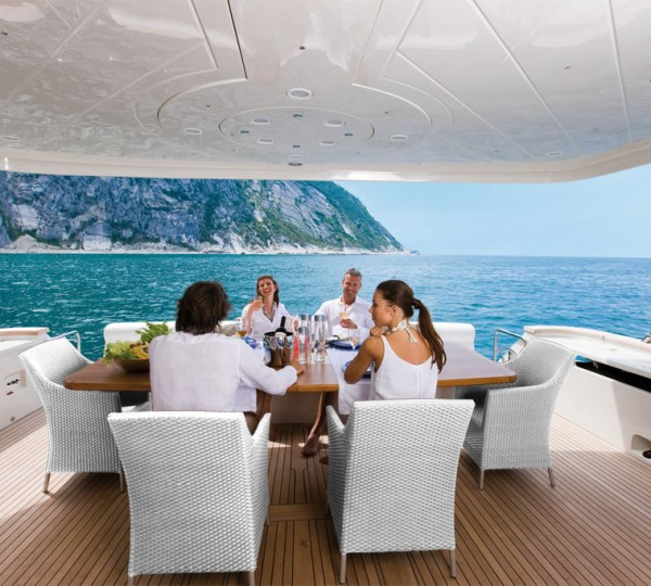 Motor Yacht NASEEM -  Aft deck Dining