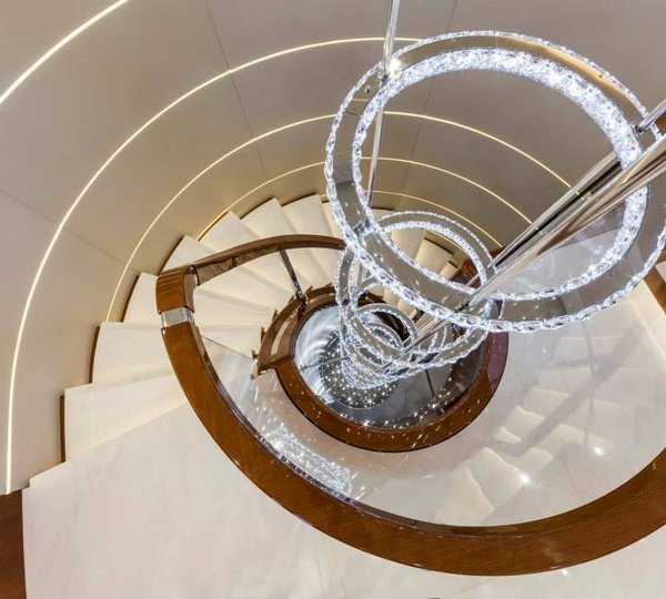 Motor Yacht Vellmari - stairwell - Copyright- Alberto Cocchi