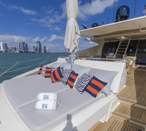 Motor yacht BW - Aft deck sunpad