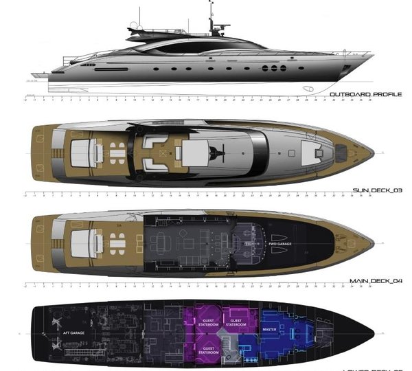 Motor yacht BW - Layout