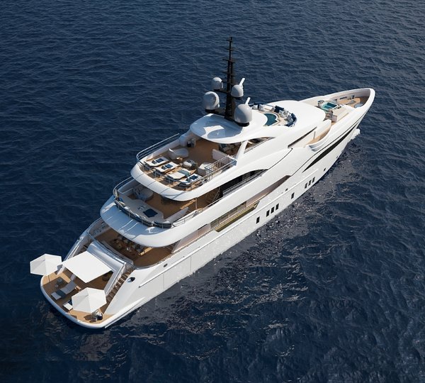 Motor yacht Bilgin 156 - top view