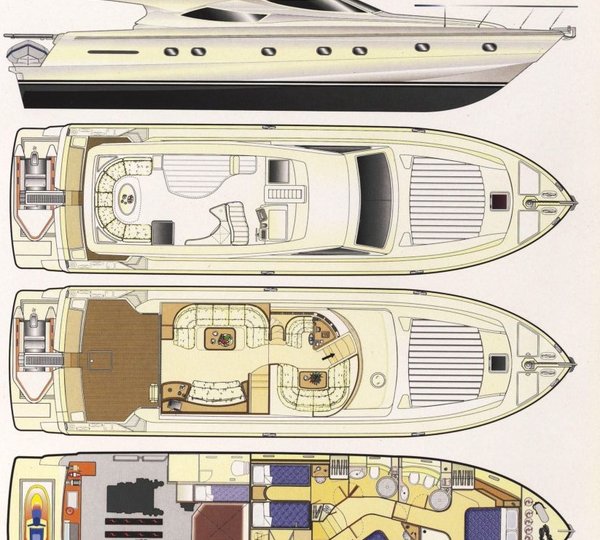 Motor yacht LADY A - Layout