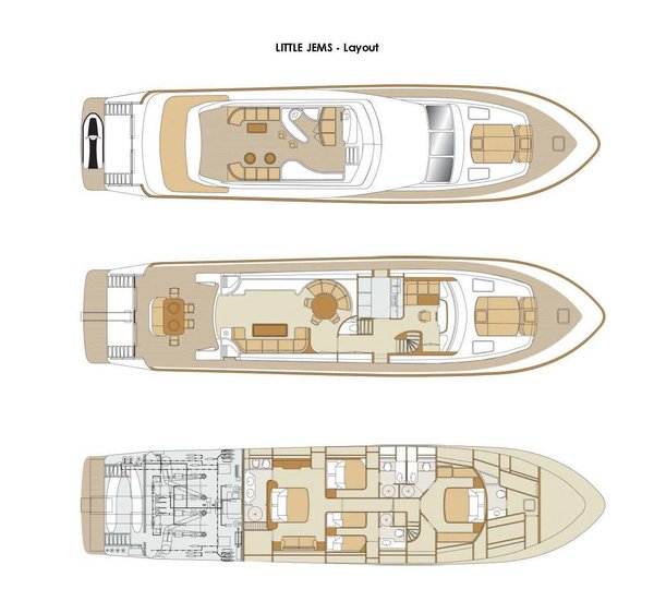 Motor yacht LITTLE JEMS layout