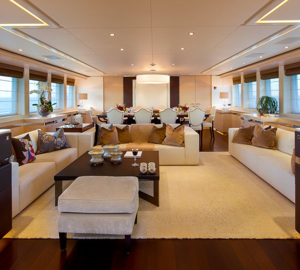 Motor yacht Lady L -  interior - Photo courtesy of Alexis Andrews