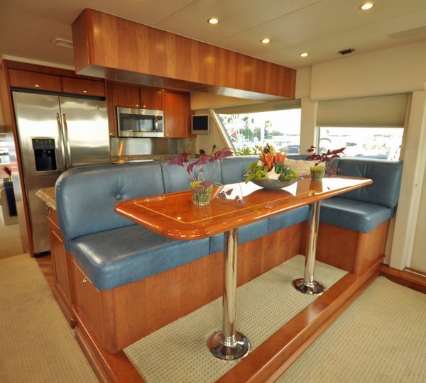 Motor yacht REFLECTIONS - Galley and Seating