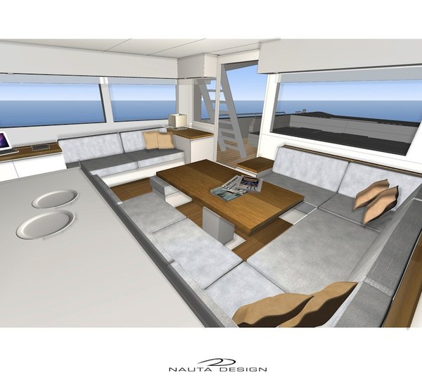 Motor Yacht Rupert 80 Galley up saloon mid left