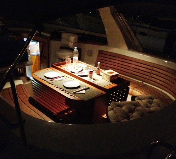 OCEAN PHOENIX -  Cockpit dining at night