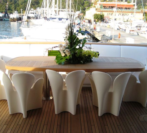 ODYSSEY - The Aft Deck Seating and Dining