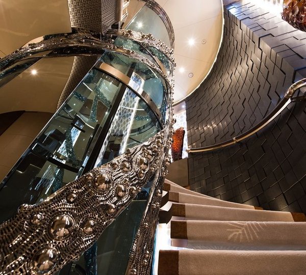 Oceanco Yacht NIRVANA - Stairwell