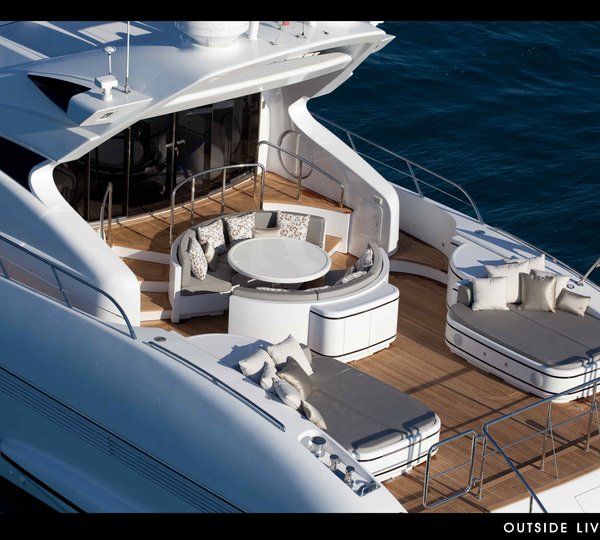 On board luxury yacht Rush