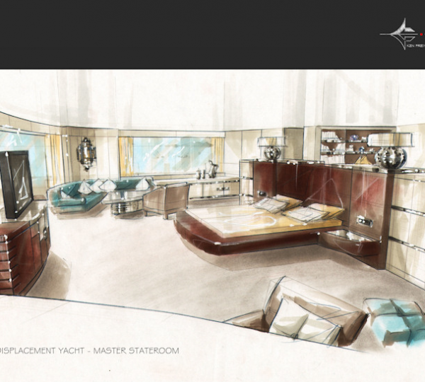 Owners suite on the MotorYacht Z