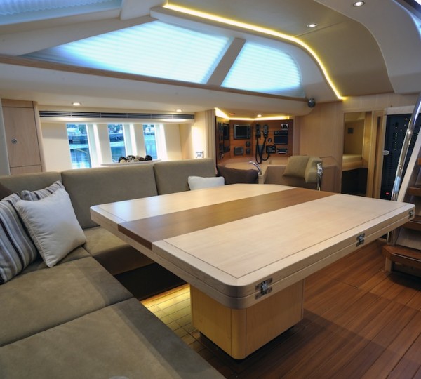 Oyster 625 Superyacht - Salon - Image courtesy of Oyster Marine