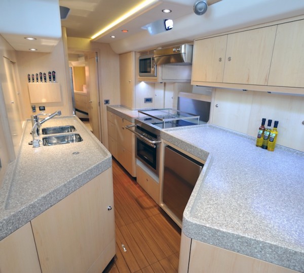 Oyster 625 Yacht - View of the galley - Image courtesy of Oyster Marine
