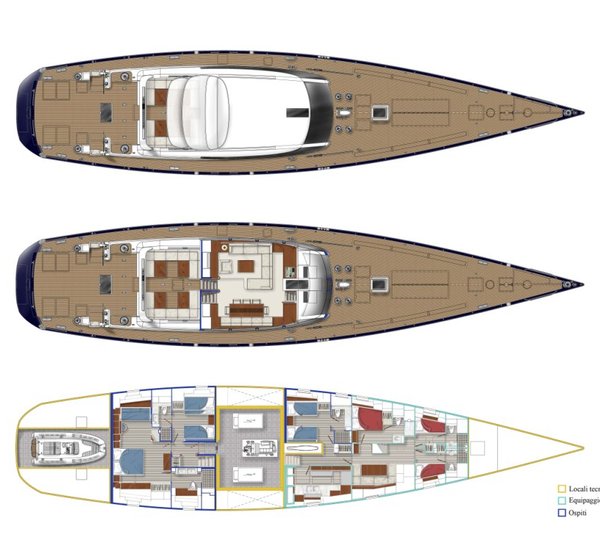 Perini Navi P2 -  Layout