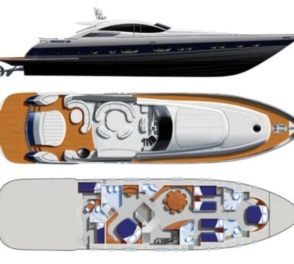 Pershing 88 - Layout