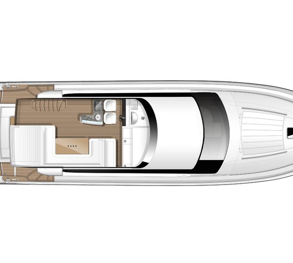 Princess 64 LADY M -  Deck Plan