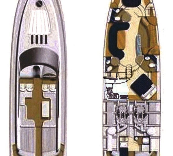 Princess Yacht PURA VIDA -  Layout