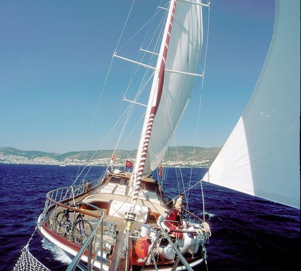 Queen of Karia Yacht under sail