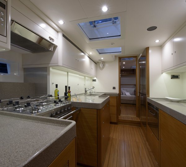 Reina yacht - galley