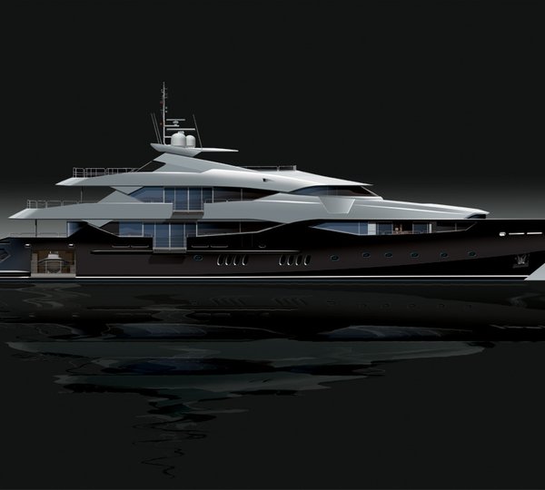 Rendering of Sunseeker 155 Superyacht
