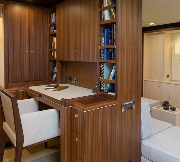 Royal Huisman S:Y Sea Eagle - Photo by Carlo Baroncini Photography - Owner Suite Study