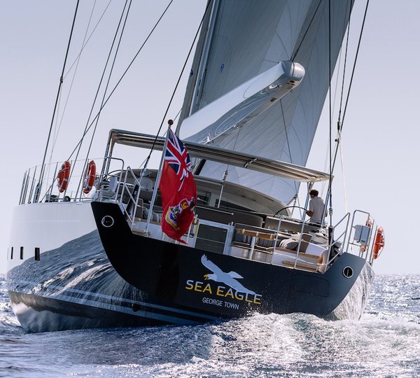 Royal Huisman S:Y Sea Eagle - Photo by Carlo Baroncini Photography - aft view