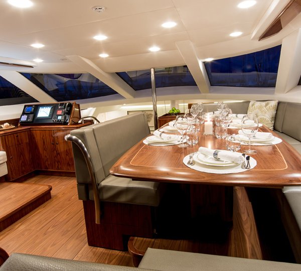 Sail Yacht PENELOPE -  Upper Salon Dining