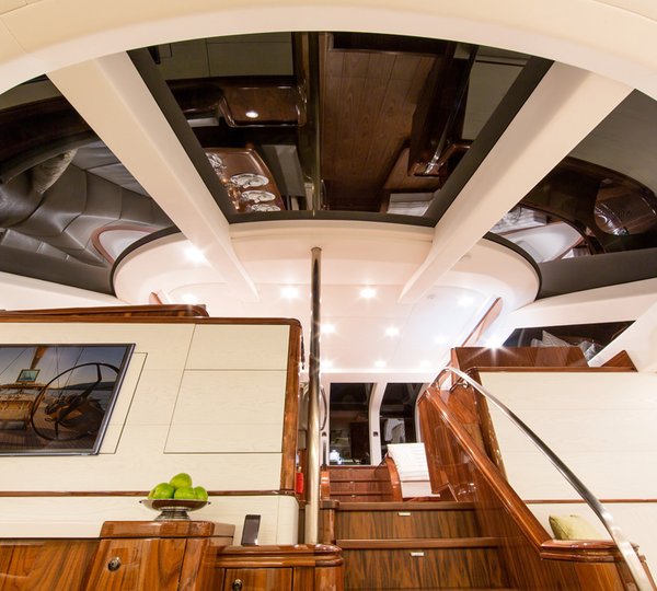 Sail Yacht PENELOPE -  View from lower Salon