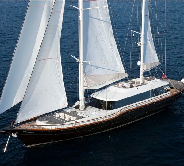 Sailing Yacht Infinity -  From above