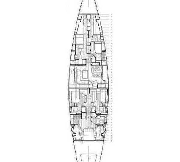 Sailing yacht AVALON - Layout