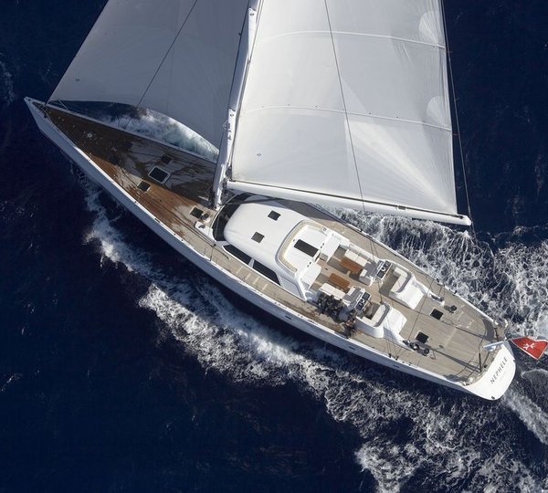Sailing yacht Nephele -  View of Sailing from Above