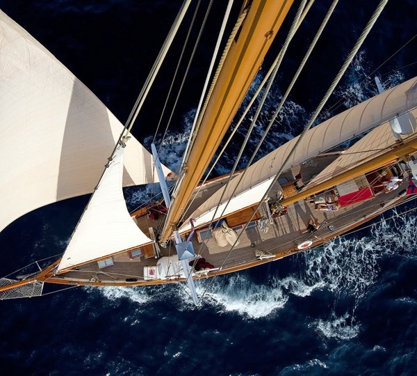 Sailing yacht Oriander -  From Above