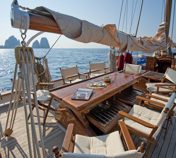 Sailing yacht Oriander - On deck