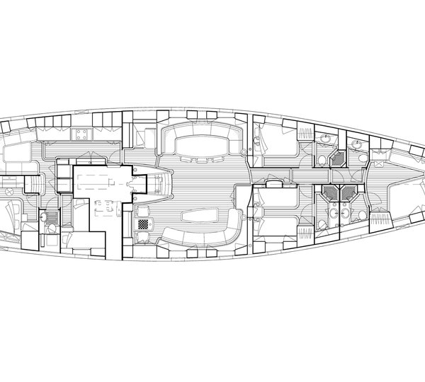 Sailing yacht SAVARONA - Layout