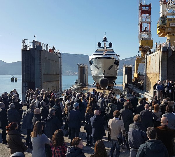 Sanlorenzo 52Steel SEVEN SINS launch 1