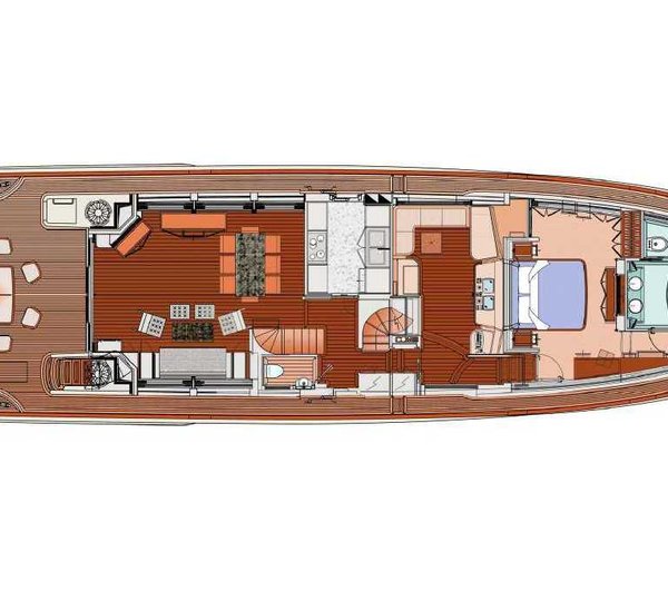 Sofia of Tortola -  Main deck layout