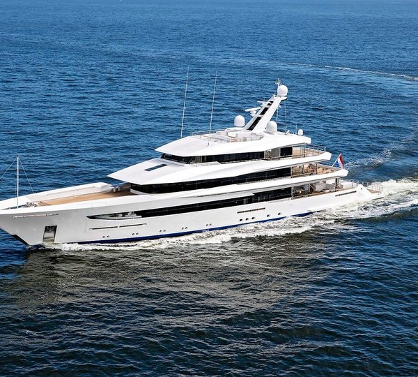 Superyacht Joy on her sea trial - image copyright Feadship