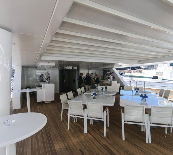 Superyacht Katina - aft deck