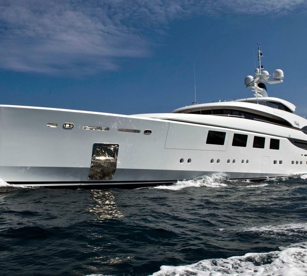 Superyacht NATALY at her sea trials in Italy - images by Benetti Yachts