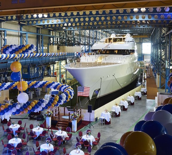 Superyacht VANISH launch
