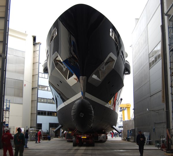 The 70 metre superyacht NUMPTIA by Rossi Navi at her launch