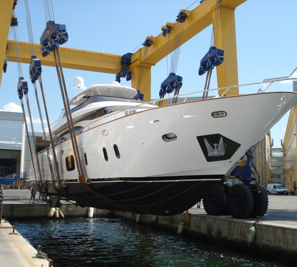 The launch of the luxury yacht Efficient Propulsion