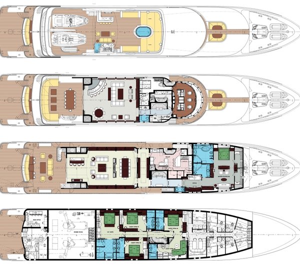 Trinity yacht CARPE DIEM - Layout