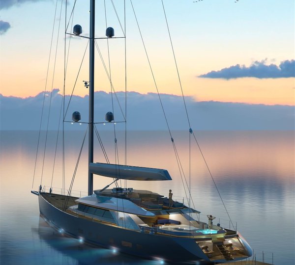 Troy superyacht - aft view