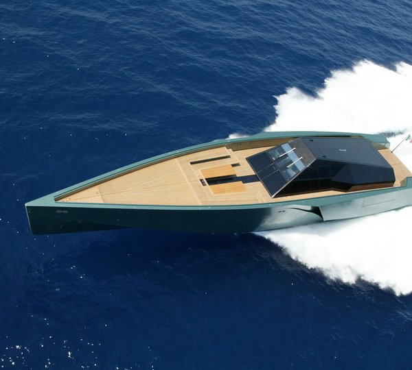 WallyPower 118 Yacht from above