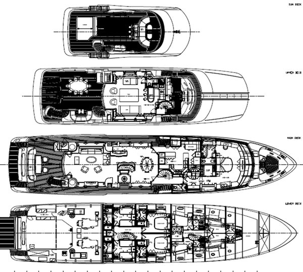 Yacht AFRICAN QUEEN -  Layout