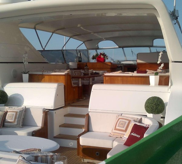Yacht ANTARES K - Aft Deck Seating