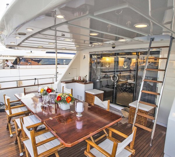 Yacht APANEMIA - Aft Deck