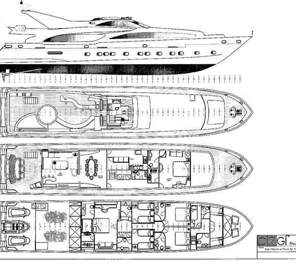 Yacht DANGLETERRE -  Layout