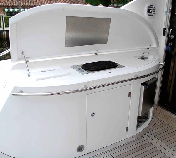 Yacht EAGLE II - Aft Deck BBQ